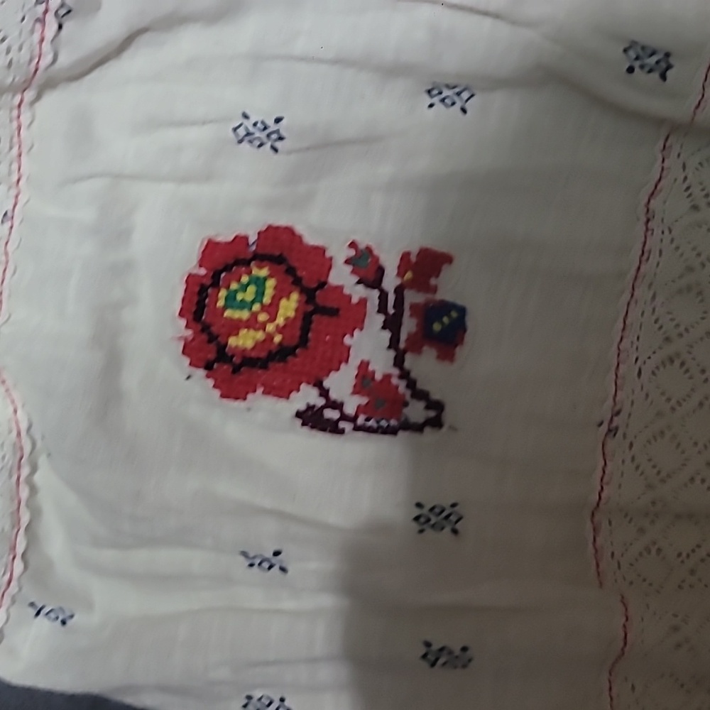 Free People Le Petite Embroidered Prairie Top Size Large - Picture 8 of 8